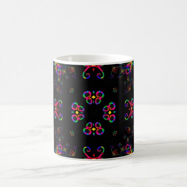 Caneca De Café Flores de Festa de Dança (Centro)