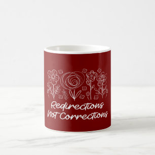 Caneca De Café Flores De Flor Selvagem, Flores De Flores Vazias