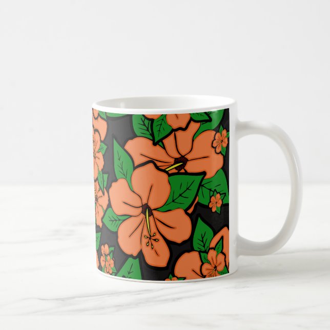 Caneca De Café Flores de Hibisco #5 (Direita)