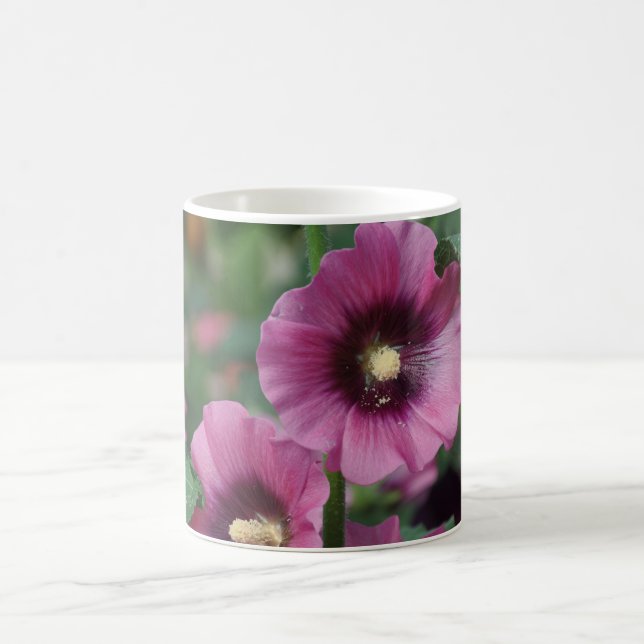 Caneca De Café Flores de hibisco roxas (Centro)