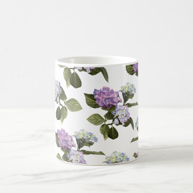 Caneca De Café Flores de Hortênsia (Centro)