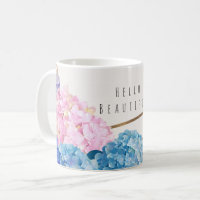 Flores de Hortênsia & Dourado Floral Chic Primaver