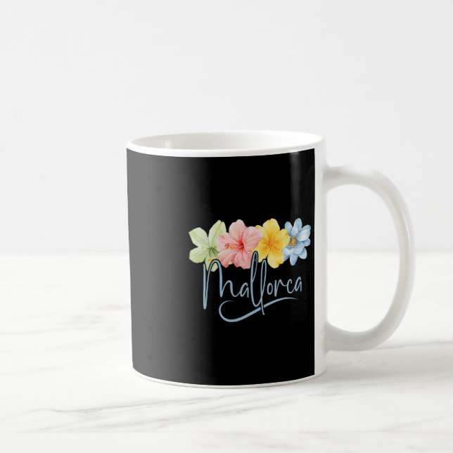 Caneca De Café Flores de Maiorca Espanha Ilhas Learic Floral Féri (Direita)