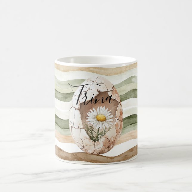 Caneca De Café Flores de Margarida Brancas Creme (Centro)
