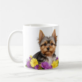 Caneca De Café Flores de Mola de Cães