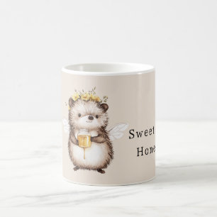 Caneca De Café Flores de Ouriço Doce como Mel