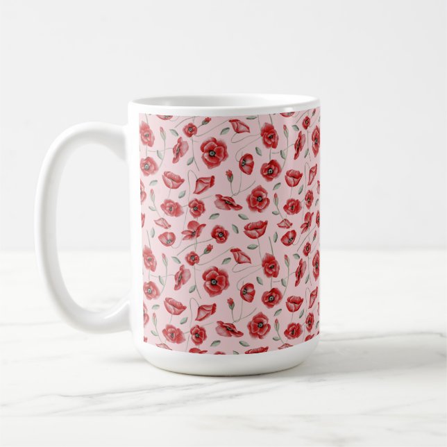 Caneca De Café Flores de Papoila (Esquerda)