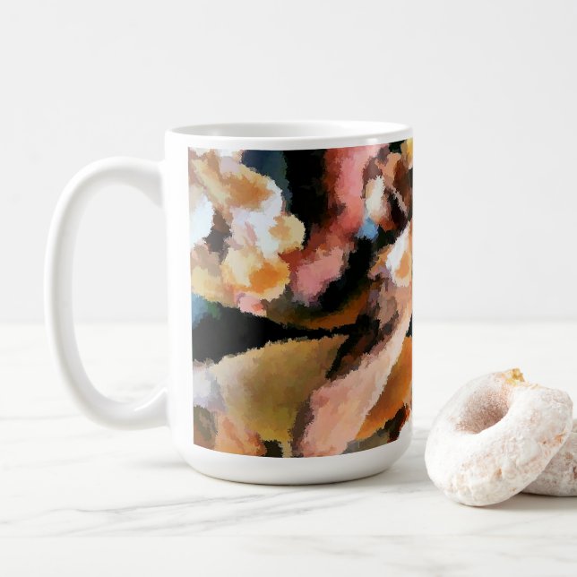 CANECA DE CAFÉ FLORES DE POTPOURI (Com Donut)
