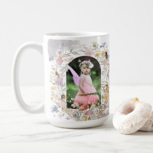 Caneca De Café Flores de Prado Selvagem Flores de Aniversário Pre