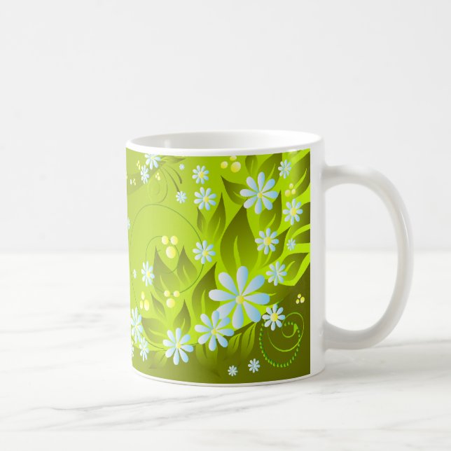 Caneca De Café flores de primavera (Direita)