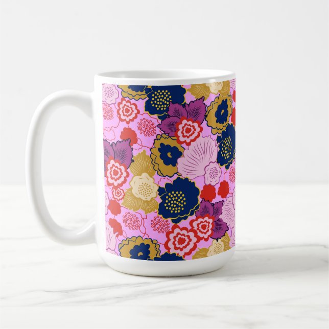 Caneca De Café Flores de primavera (Esquerda)