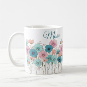 Caneca De Café Flores de Primavera Antigas para a Mamãe