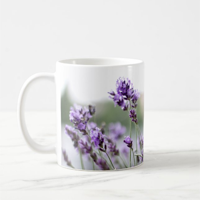 Caneca De Café Flores de primavera Personalizadas Bonitas - Lavan (Esquerda)