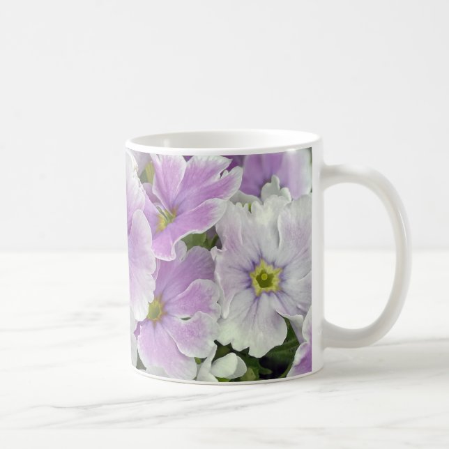 Caneca De Café Flores de Primula Mug de Café (Direita)