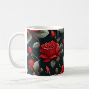 Caneca De Café Flores de rosa vermelha: Símbolo do Amor e da Paix
