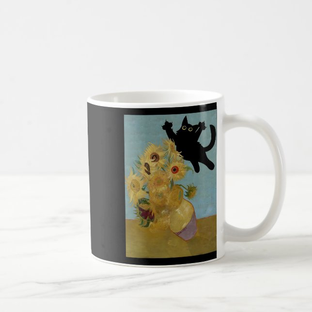Caneca De Café Flores de Van Gogh Girassóis (Direita)