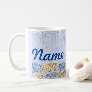 Caneca De Café Flores De Verão, Mug De Café Personalizado Floral,