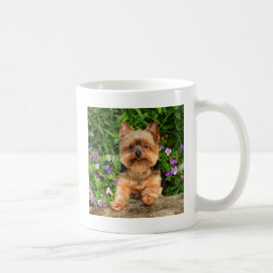 Caneca De Café Flores de Yorkie