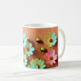 Caneca De Café Flores de Zinnia Elegans