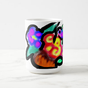 Caneca De Café Flores dia das mães doce