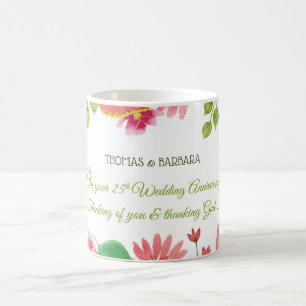 Caneca De Café Flores do 25 religioso