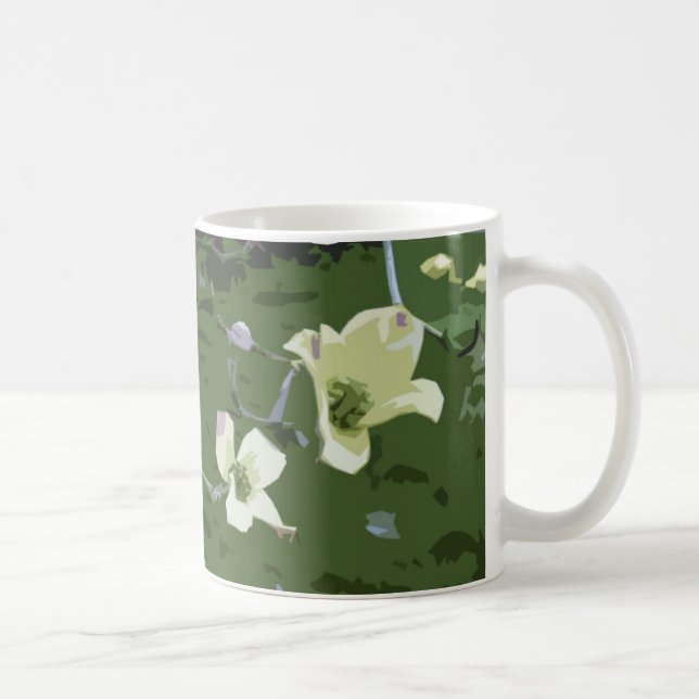 Caneca De Café Flores do Dogwood (Direita)