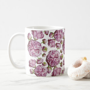 Caneca De Café Flores do Jardim Camélia Rosa 