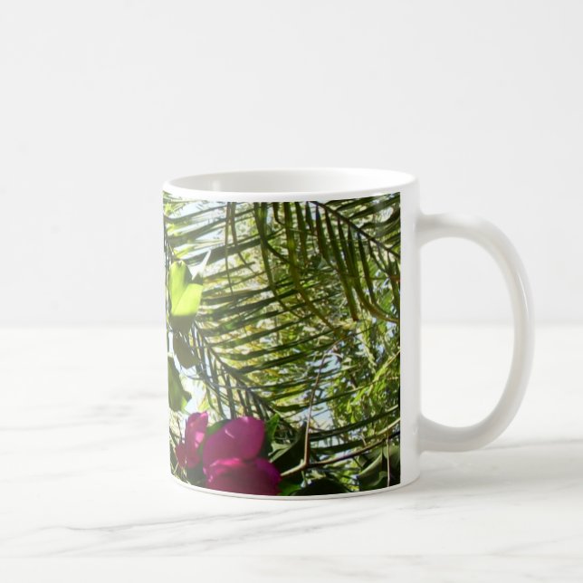 Caneca De Café Flores e palmeira (Direita)