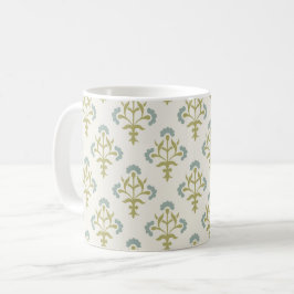 Caneca De Café Flores Estensíveis De Revival Gótica