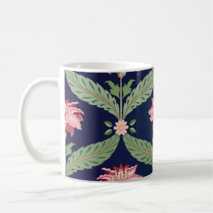 Caneca De Café Flores Fantásticas: Motifs Indianos Escuros