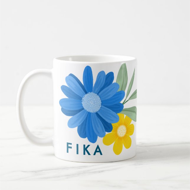 Caneca De Café Flores Fika (Esquerda)
