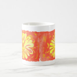 Caneca De Café Flores - Flores Amarelas
