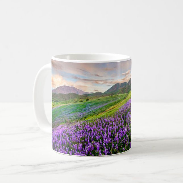 Caneca De Café Flores | Flores selvagens da Califórnia (Frente Esquerda)