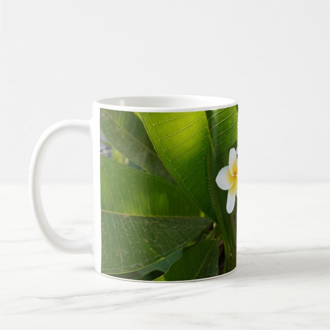 Caneca De Café Flores Fragrantes Frangipani (Esquerda)