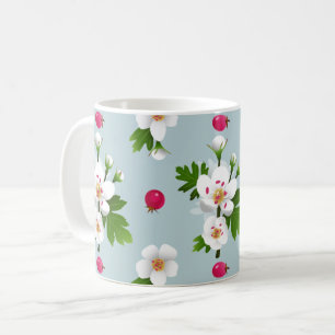 Caneca De Café Flores Hawthorn