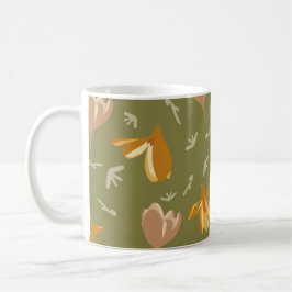 Caneca De Café Flores impermeáveis: Delícia Floral Colorida