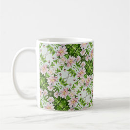 Caneca De Café Flores Japonesas -