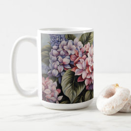 Caneca De Café Flores Mistas - Flores Clássicas De Pastel