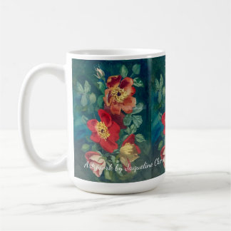 Caneca De Café Flores Mistas por Jaqueline Cheron Bayard