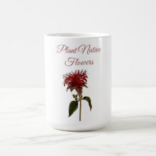 Caneca De Café Flores Nativas da Planta Monarda