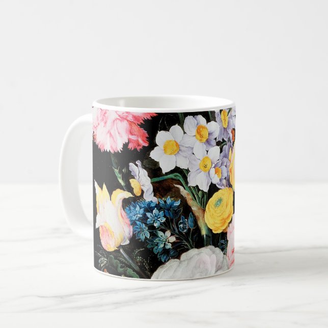 Caneca De Café Flores no Vaso, Jan Brueghel, o mais jovem (Frente Esquerda)