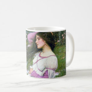 Caneca De Café Flores no Vento, John William Waterhouse