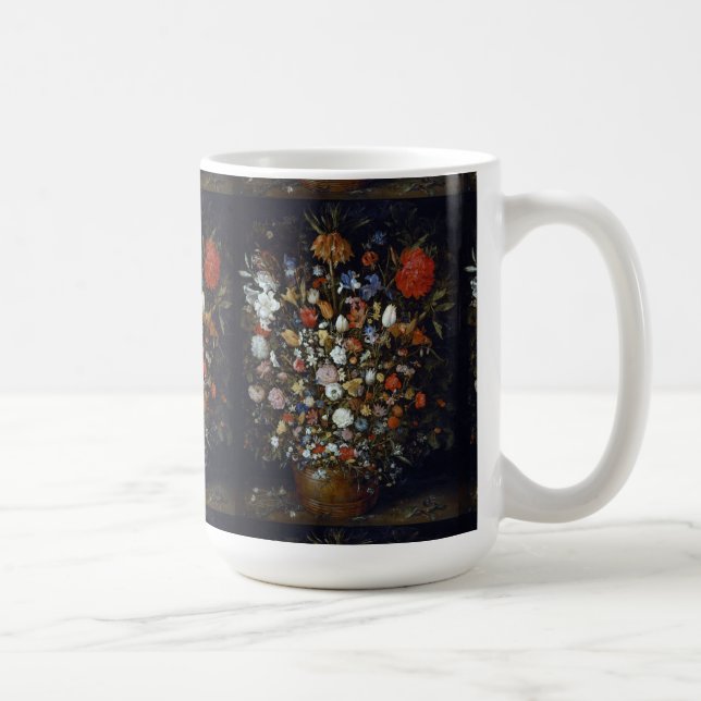 Caneca De Café Flores num navio de madeira Jan Brueghel, o Velho (Direita)