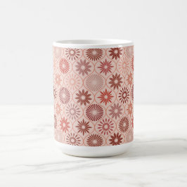 Caneca De Café Flores Ogee Boho