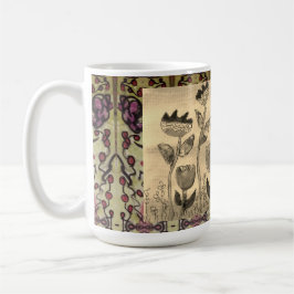 Caneca De Café Flores onduladas