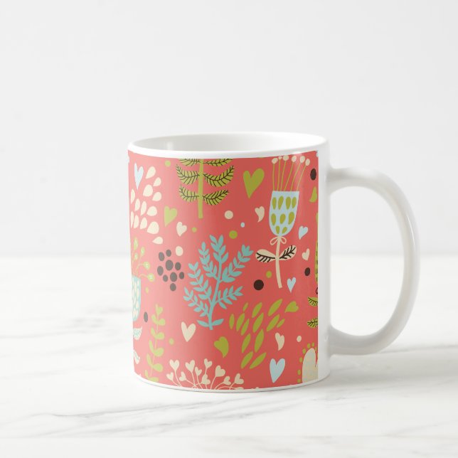 Caneca De Café Flores Para Fazer Você Sorrir (Direita)