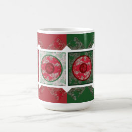 Caneca De Café Flores para o Natal