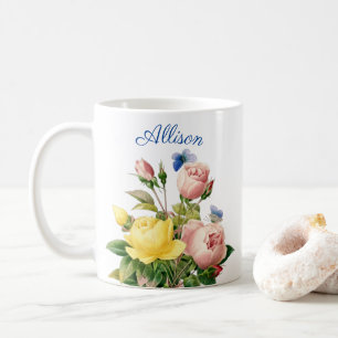CANECA DE CAFÉ FLORES PERSONALIZADAS DA NATUREZA