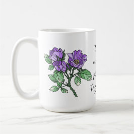 Caneca De Café Flores pintadas, pela vovó 1rua