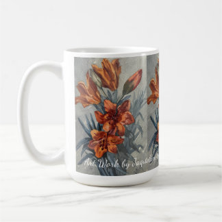Caneca De Café Flores por Jaqueline Cheron Bayard